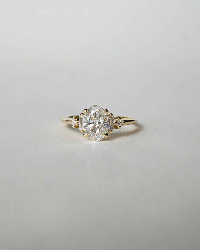 *new* Callisto Ring - 1.31ct White Brilliant Cut Oval Lab Diamond *ready-to-ship - Foe & Dear