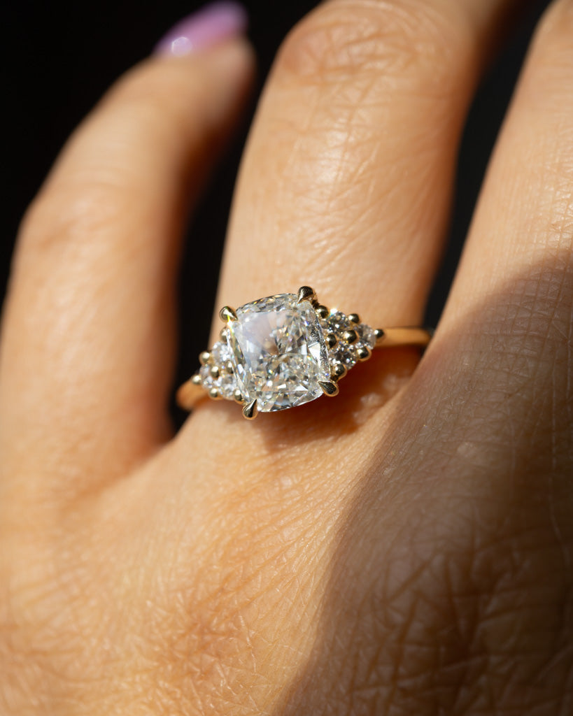 *new* Odessa Ring - 1.70ct White Brilliant Cut Cushion Lab Diamond *ready-to-ship - Foe & Dear