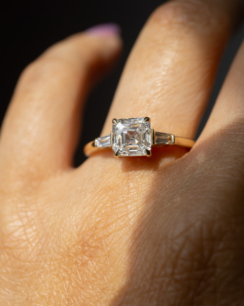 *new* Keiko Ring -  1.24ct White Asscher Cut Lab Diamond *ready-to-ship - Foe & Dear