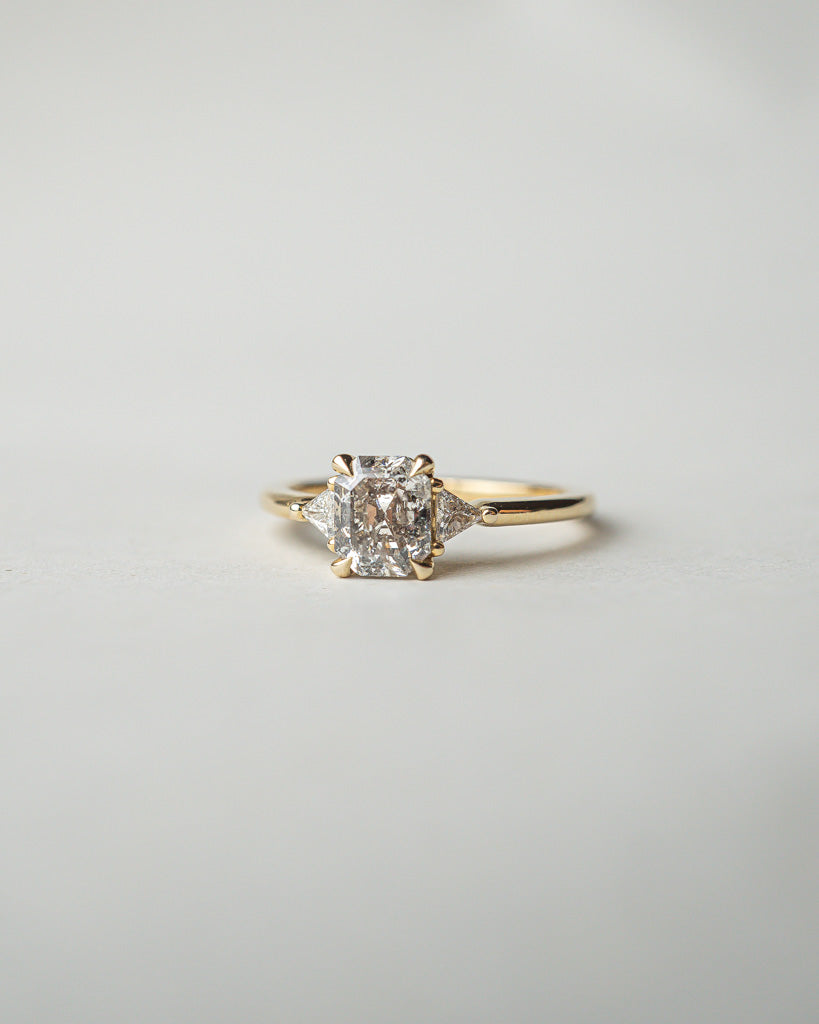 Foe & Dear - Nikita Ring - 1.19ct Radiant Salt & Pepper Diamond *ready-to-ship