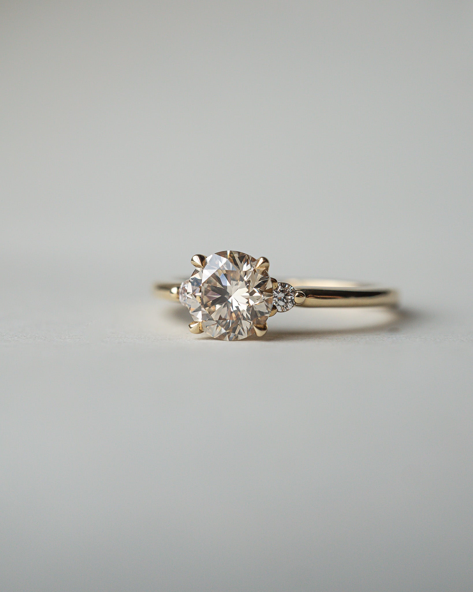 Companions Ring - 1.05ct Champagne Round Brilliant Cut Diamond *ready-to-ship - Foe & Dear