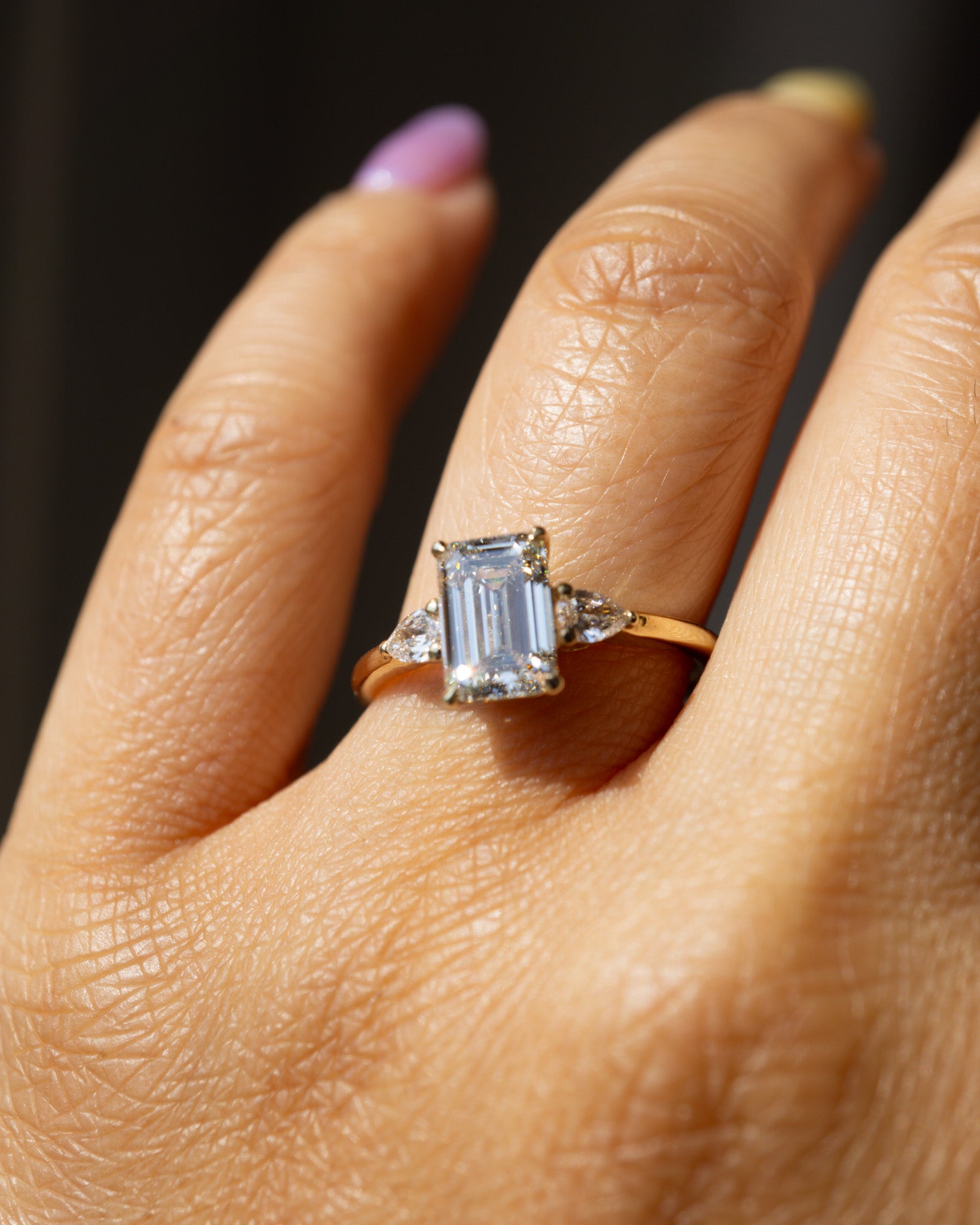Foe & Dear - Belle Ring - 1.64ct White Emerald Cut Lab Diamond *ready-to-ship