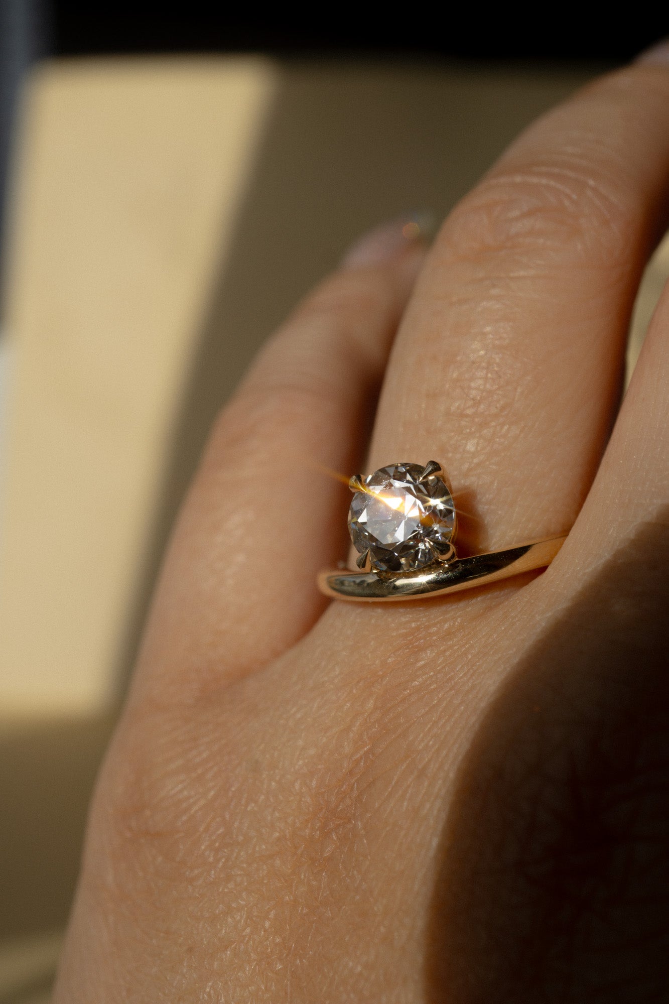 Coalescence Ring - 1.56ct White Old European Cut Round Lab Grown Diamond *SOLD