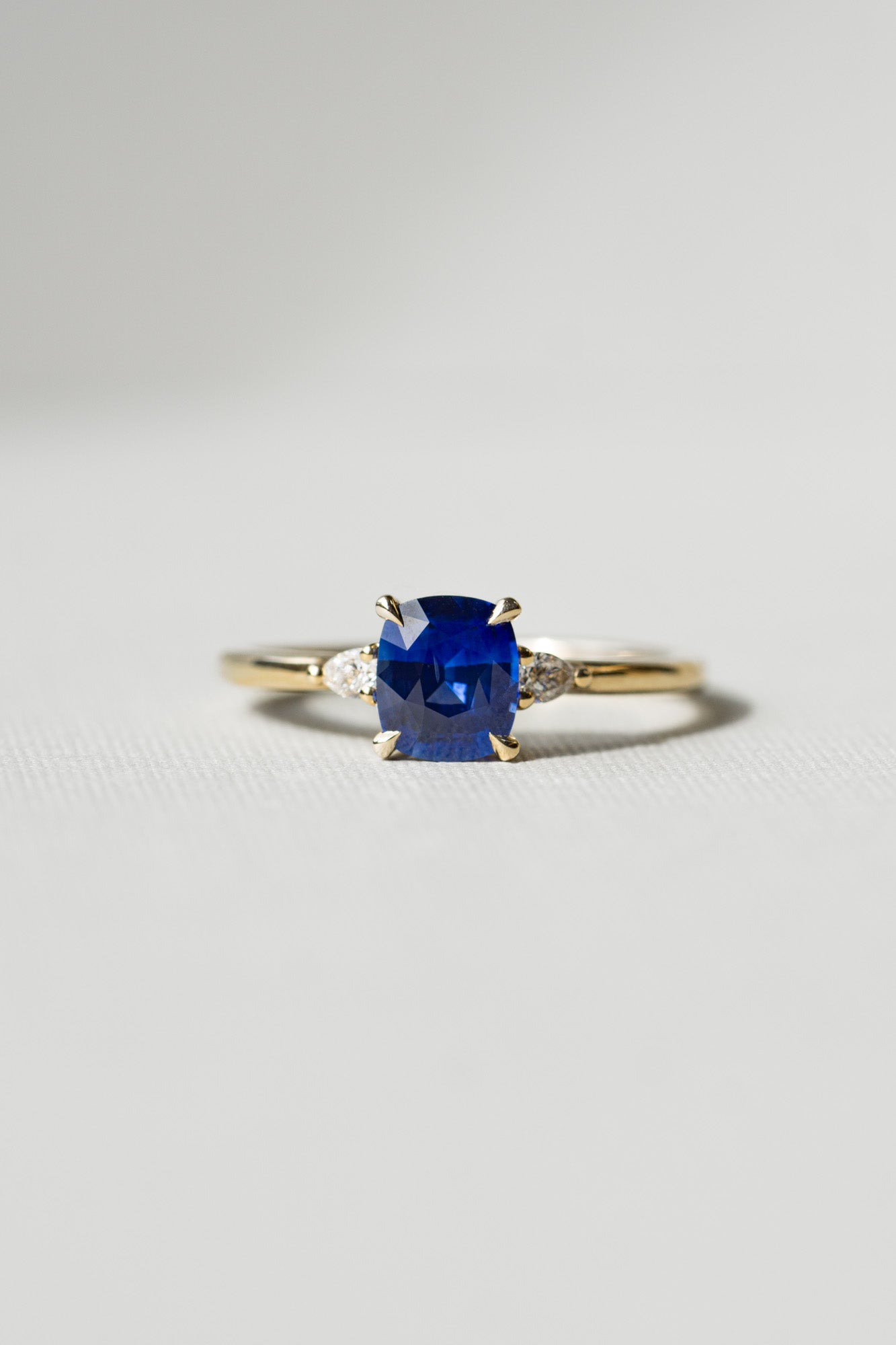 *new* Belle Ring - 1.08ct Blue Brilliant Elongated Cushion Sapphire *ready-to-ship - Foe & Dear