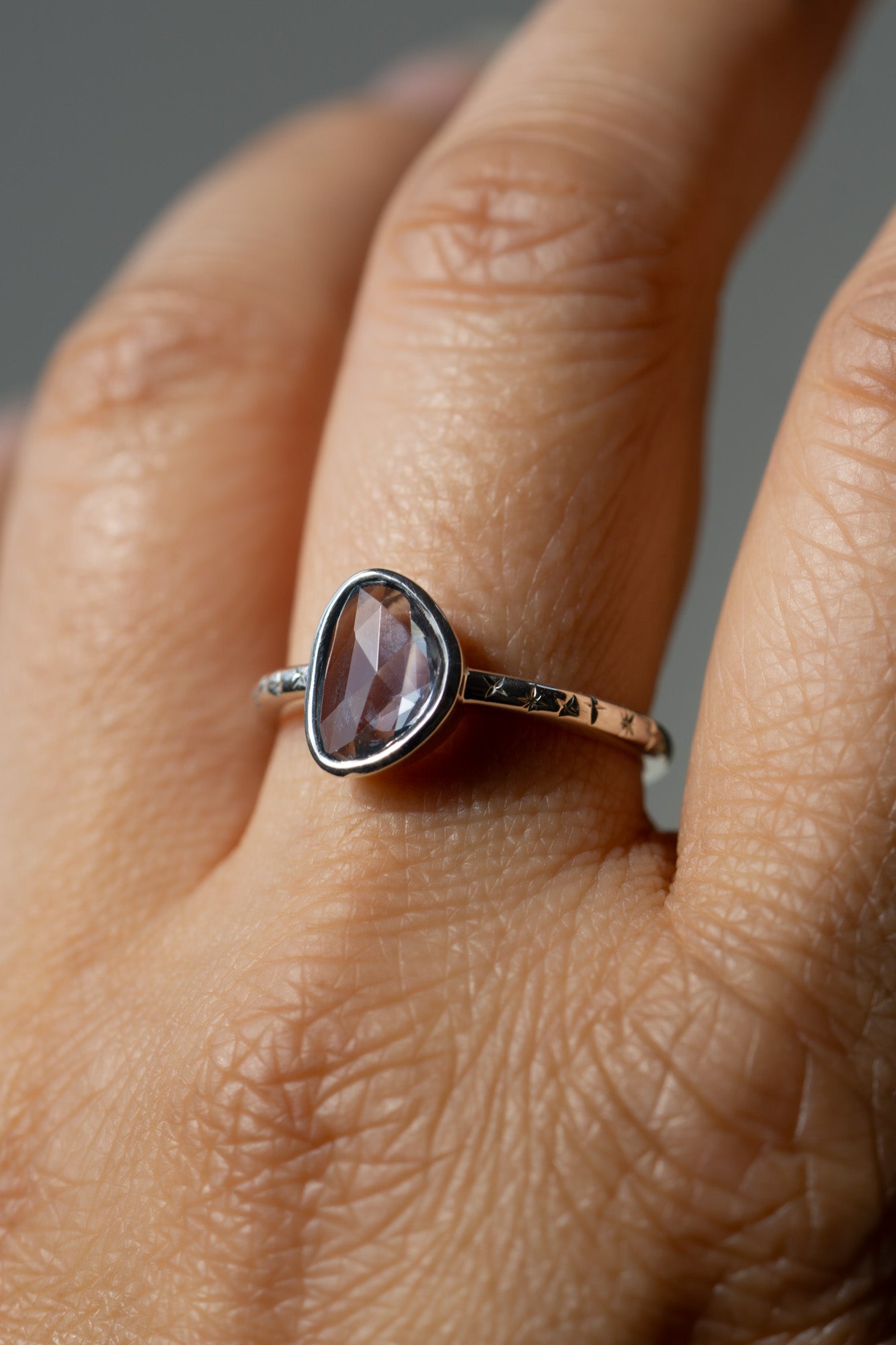 *new* Estrella Ring - Pale Blue Amorphous Sapphire *ready-to-ship - Foe & Dear