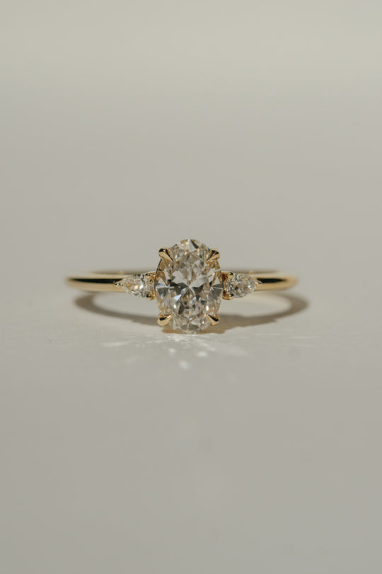 *new* Belle Ring - 1.05ct White Oval Brilliant Cut Lab Diamond *ready-to-ship