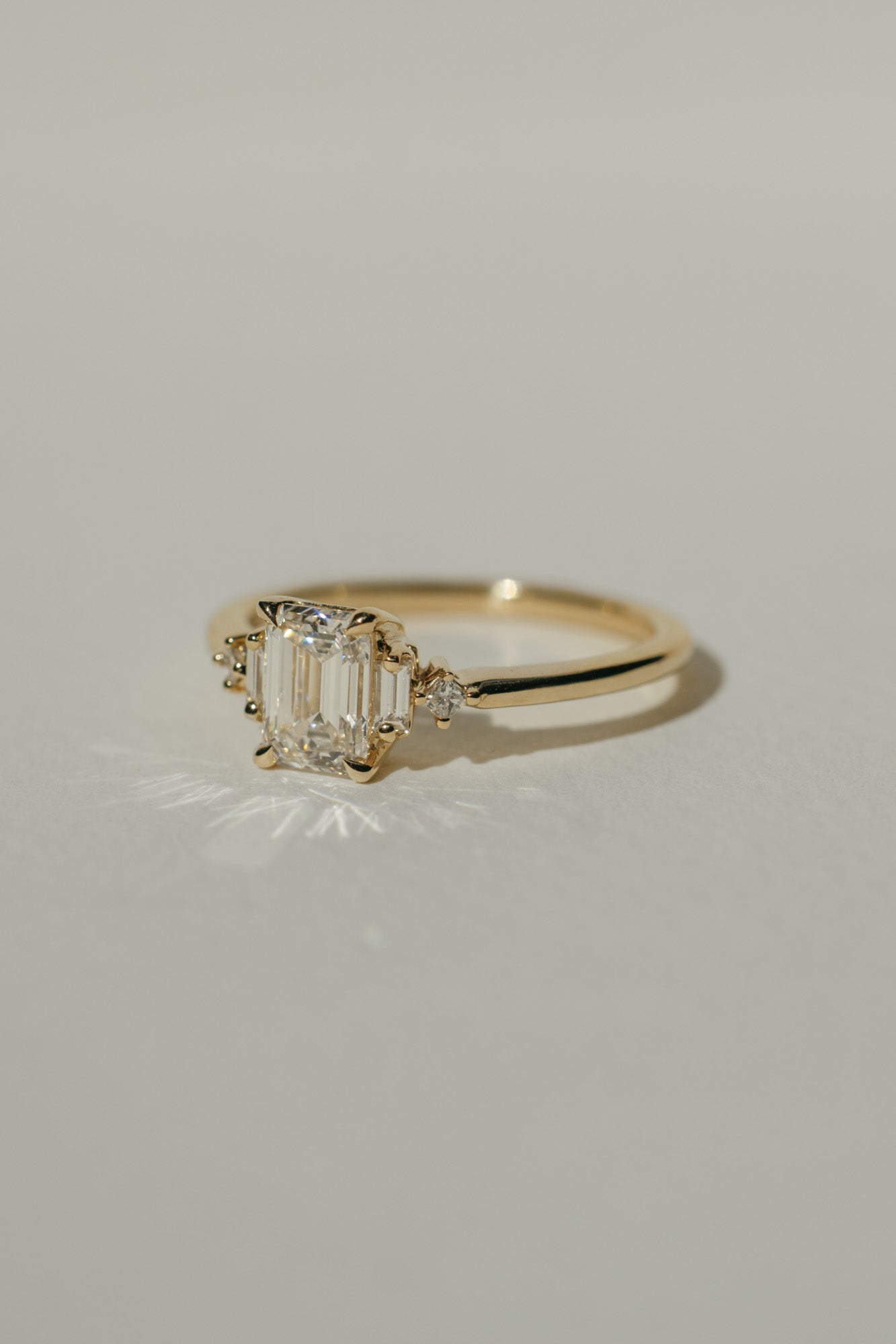 *new* Callisto Ring - 1.06ct White Emerald Cut Lab Diamond *ready-to-ship