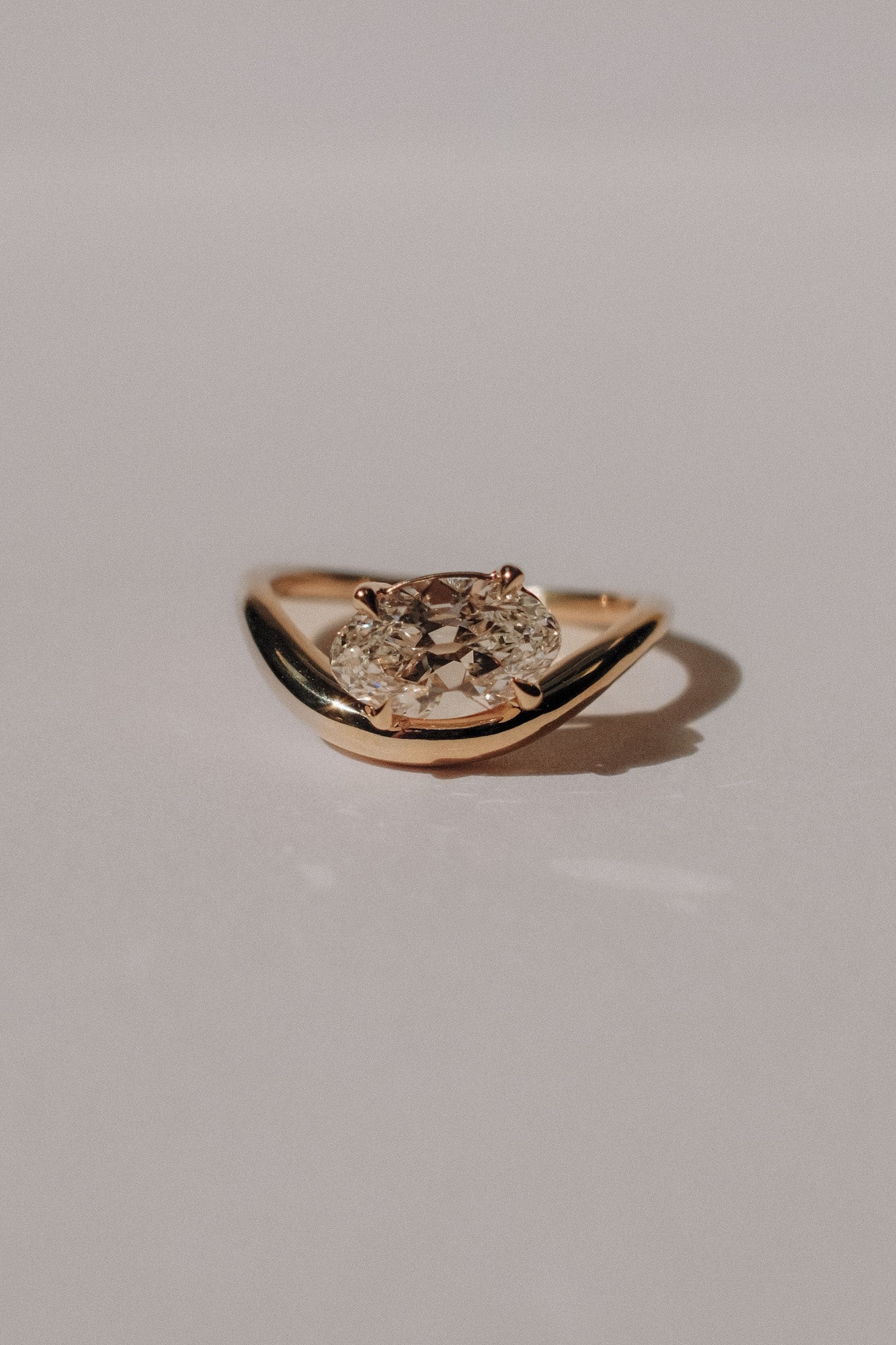 *new* Crete Ring - 1.59ct White Moval Lab Grown Diamond *ready-to-ship