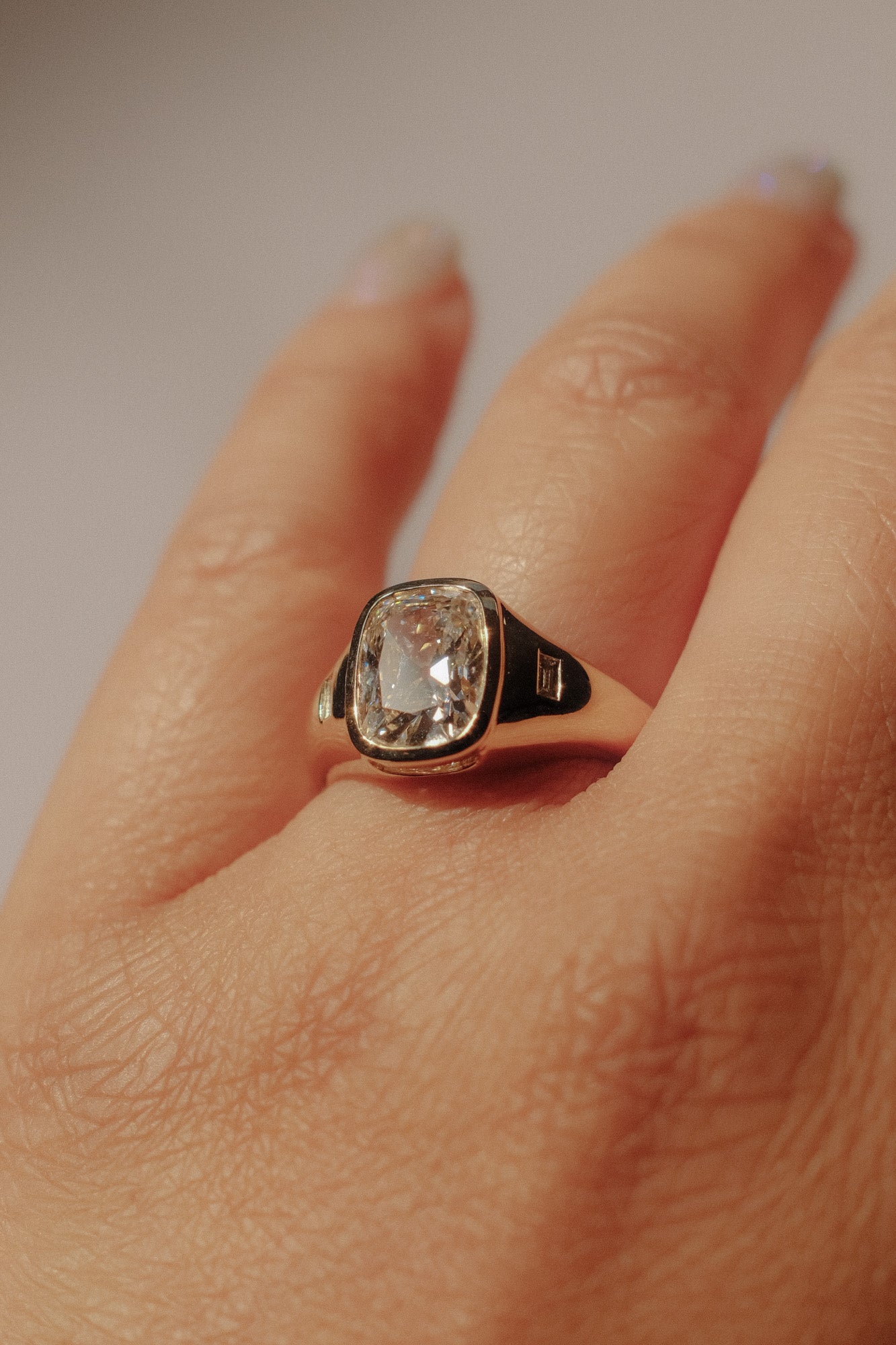 *new* Magnitude Ring  - 2.33ct White Old Mine Cut Cushion Lab Grown Diamond *ready-to-ship
