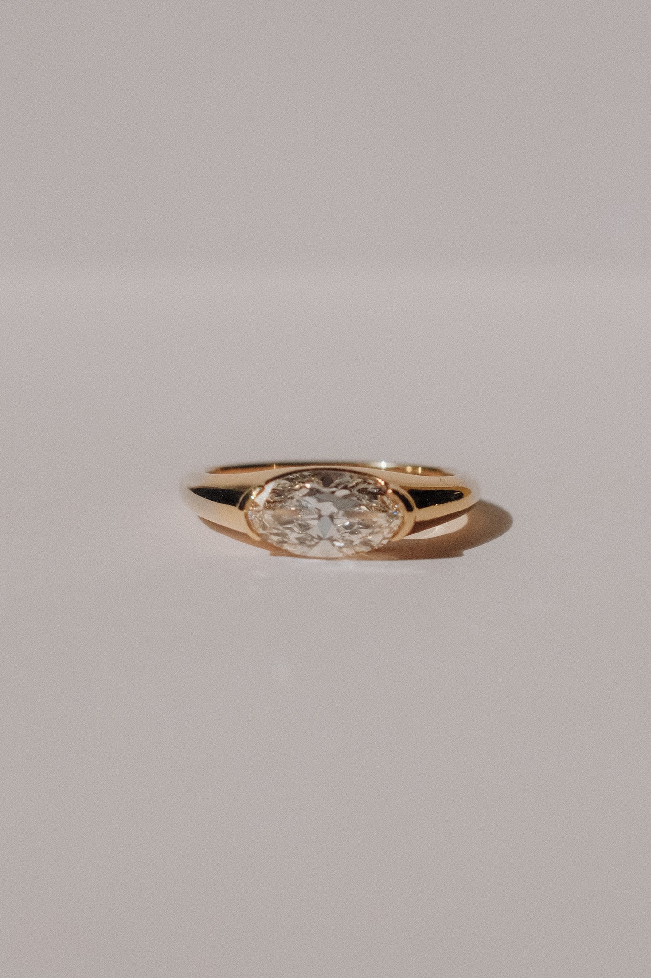 *new* Whisper Ring - 1.31ct White Moval Lab Diamond *ready-to-ship