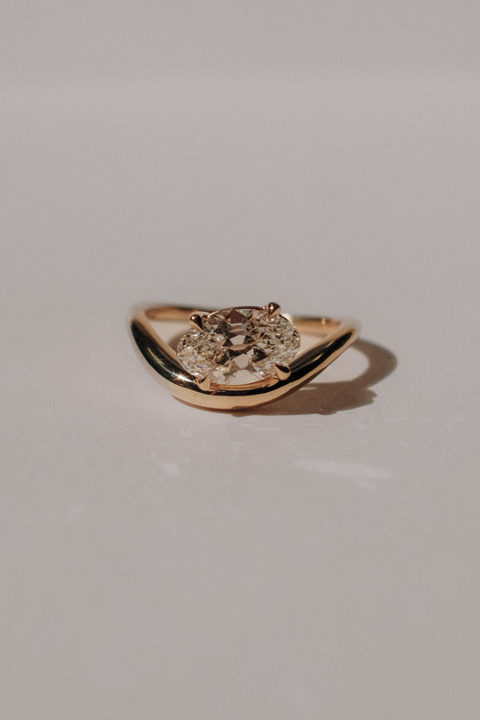 *new* Crete Ring - 1.59ct White Moval Lab Grown Diamond *ready-to-ship