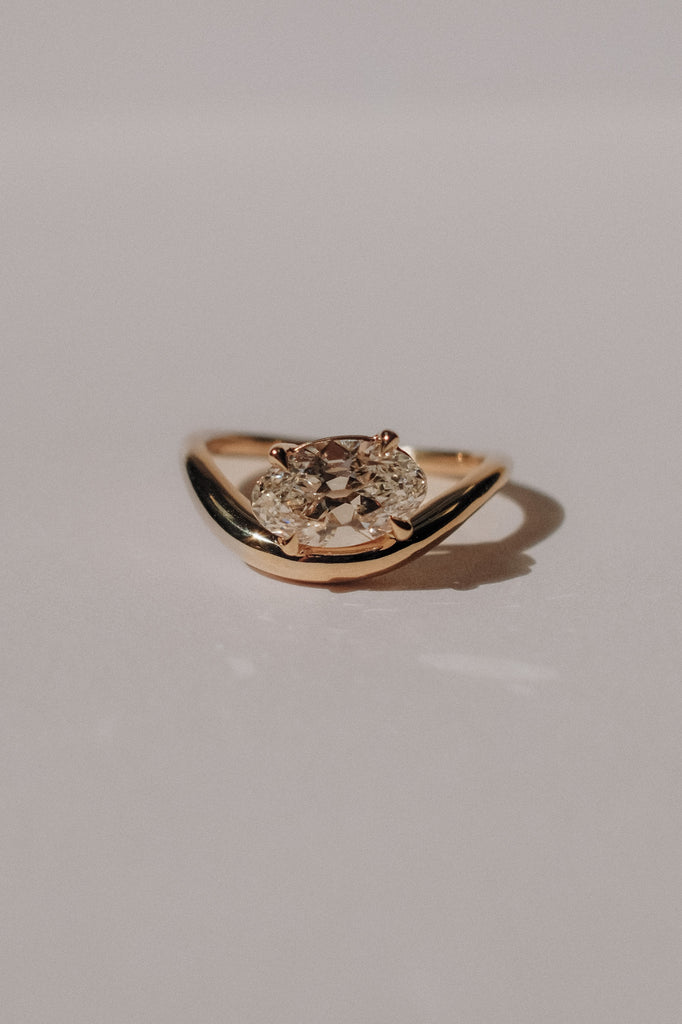 Crete Ring - White Lab-Grown Diamond *made-to-order