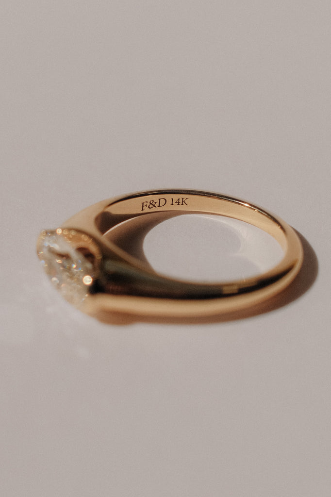 Whisper Ring - White Lab-Grown Diamond *made-to-order
