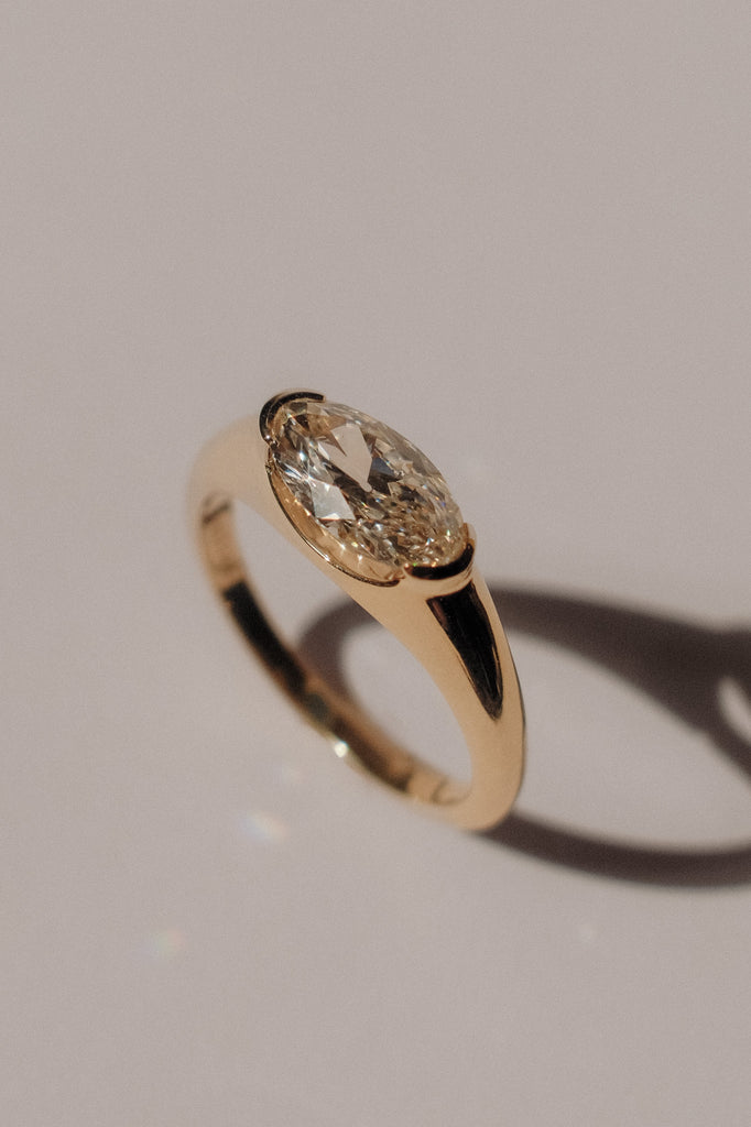 Whisper Ring - White Lab-Grown Diamond *made-to-order