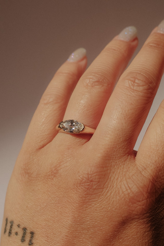 Whisper Ring - White Lab-Grown Diamond *made-to-order