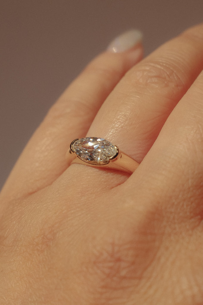 Whisper Ring - White Lab-Grown Diamond *made-to-order