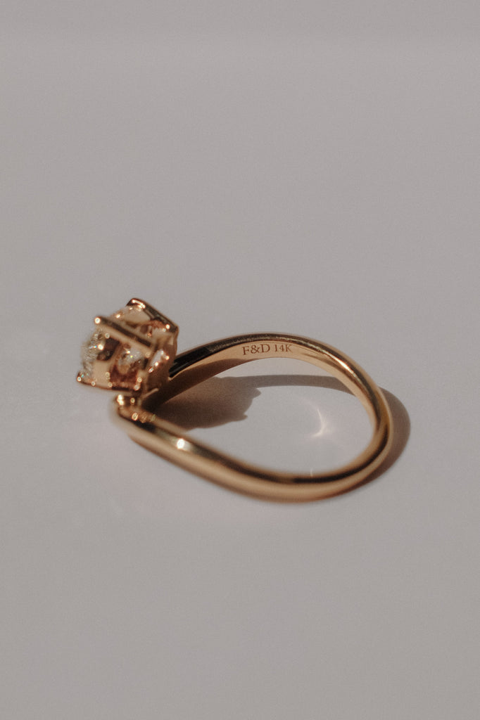 Crete Ring - White Lab-Grown Diamond *made-to-order