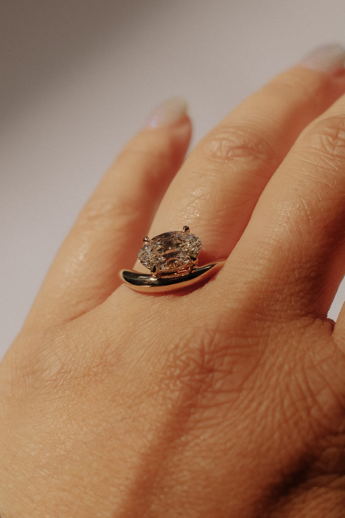 Crete Ring - White Lab-Grown Diamond *made-to-order