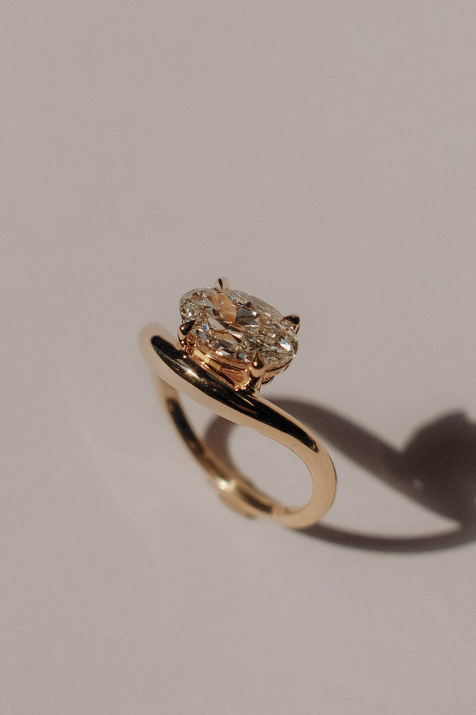 Crete Ring - White Lab-Grown Diamond *made-to-order
