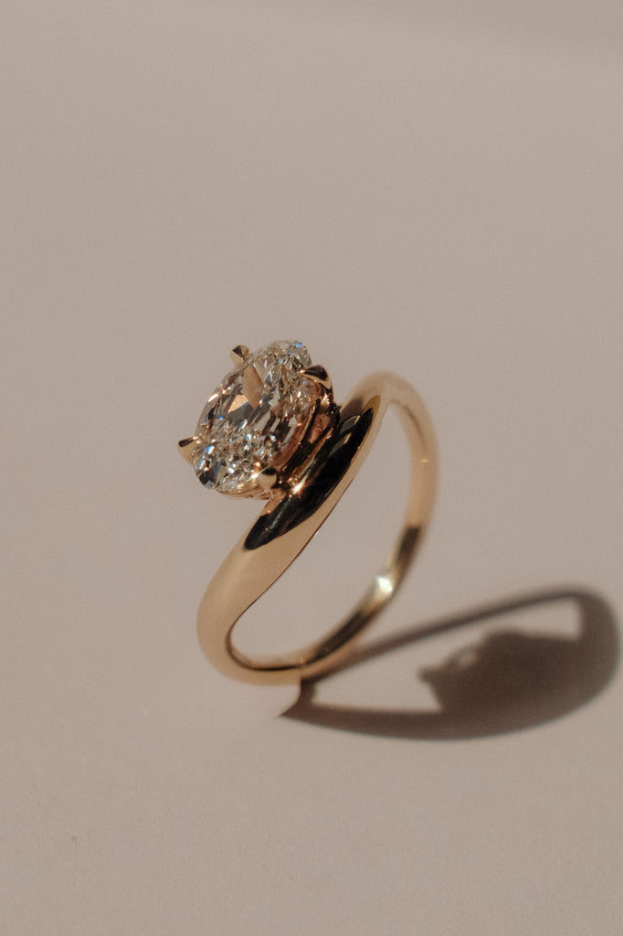 Crete Ring - White Lab-Grown Diamond *made-to-order