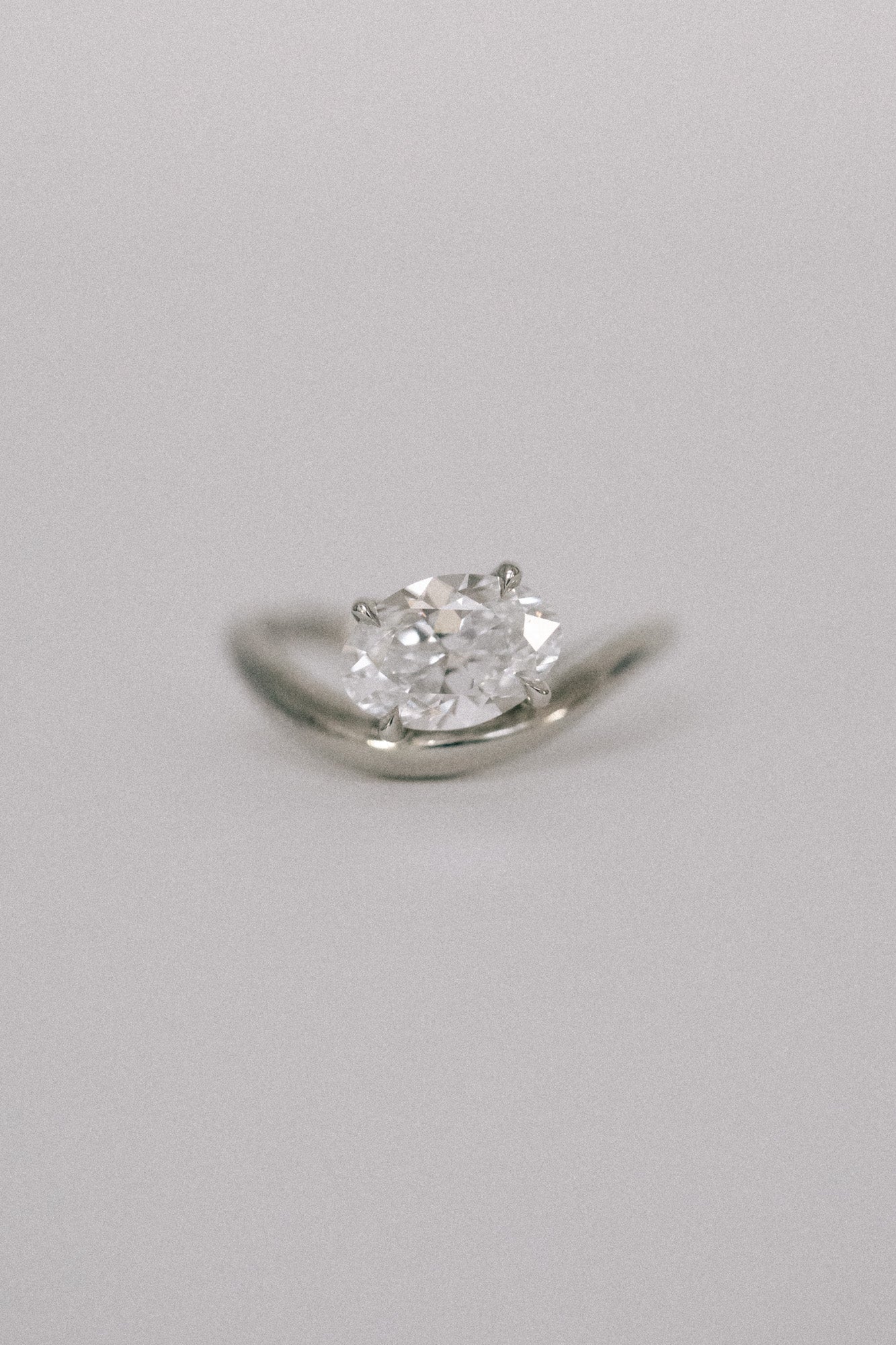 *new* Crete Ring - 1.73ct White Moval Brilliant-cut Lab Diamond *ready-to-ship