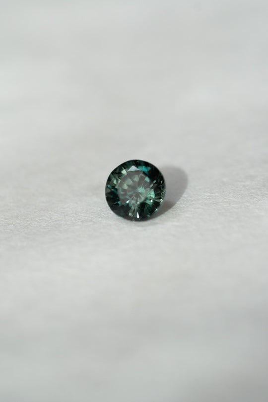 Teal Green Brilliant cut Montana Sapphire - 0.93ct Round