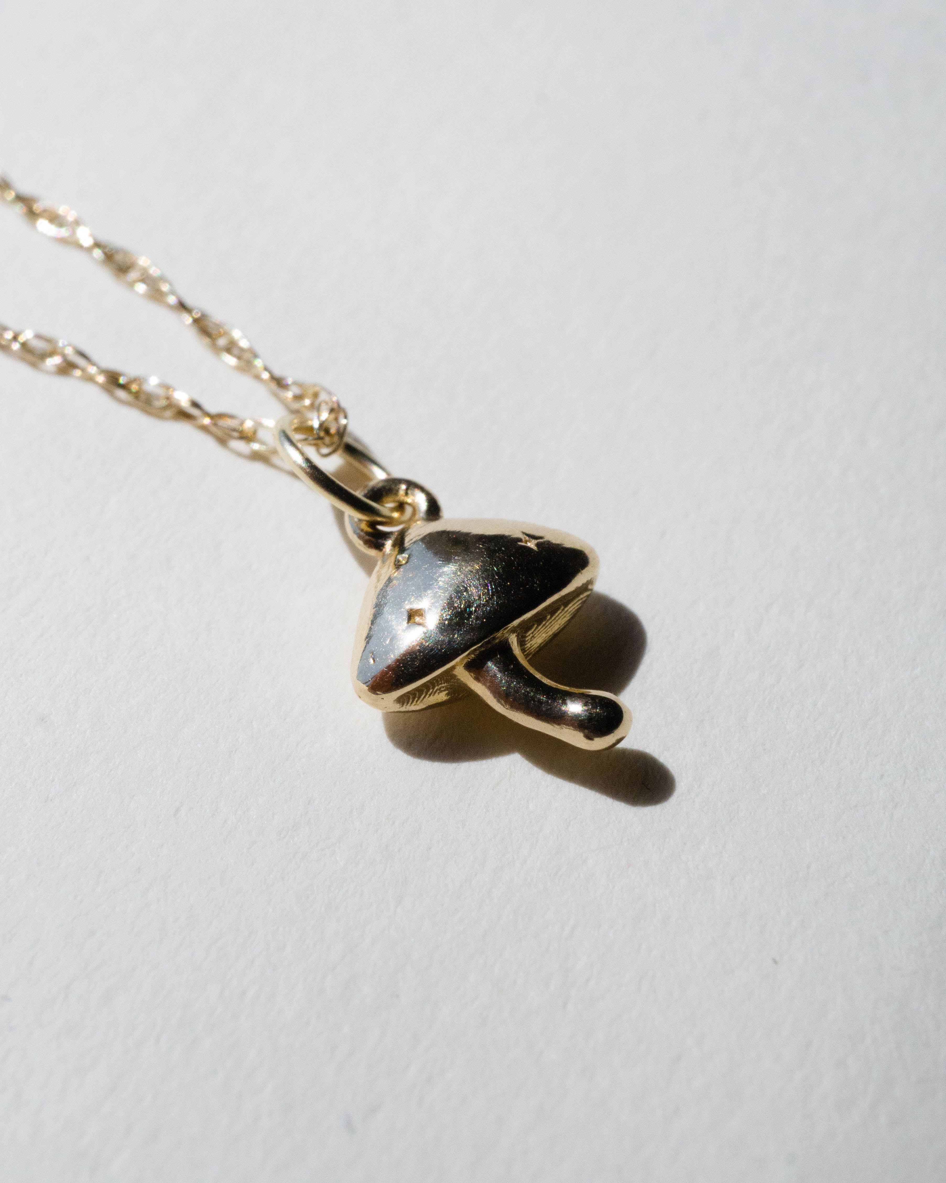 Mushroom Charm Necklace *made-to-order - Foe & Dear