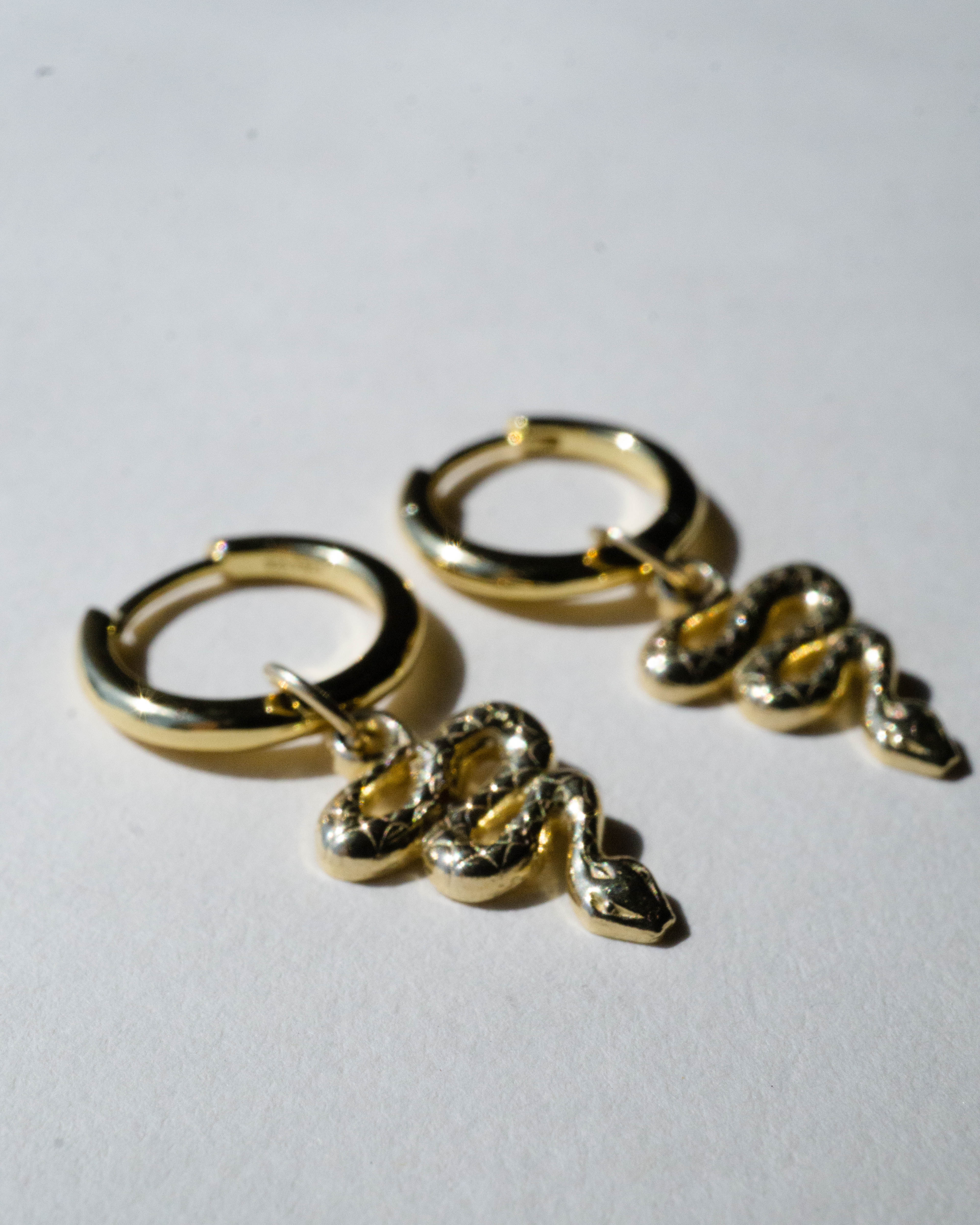 Snake Charm Hoops *made-to-order - Foe & Dear