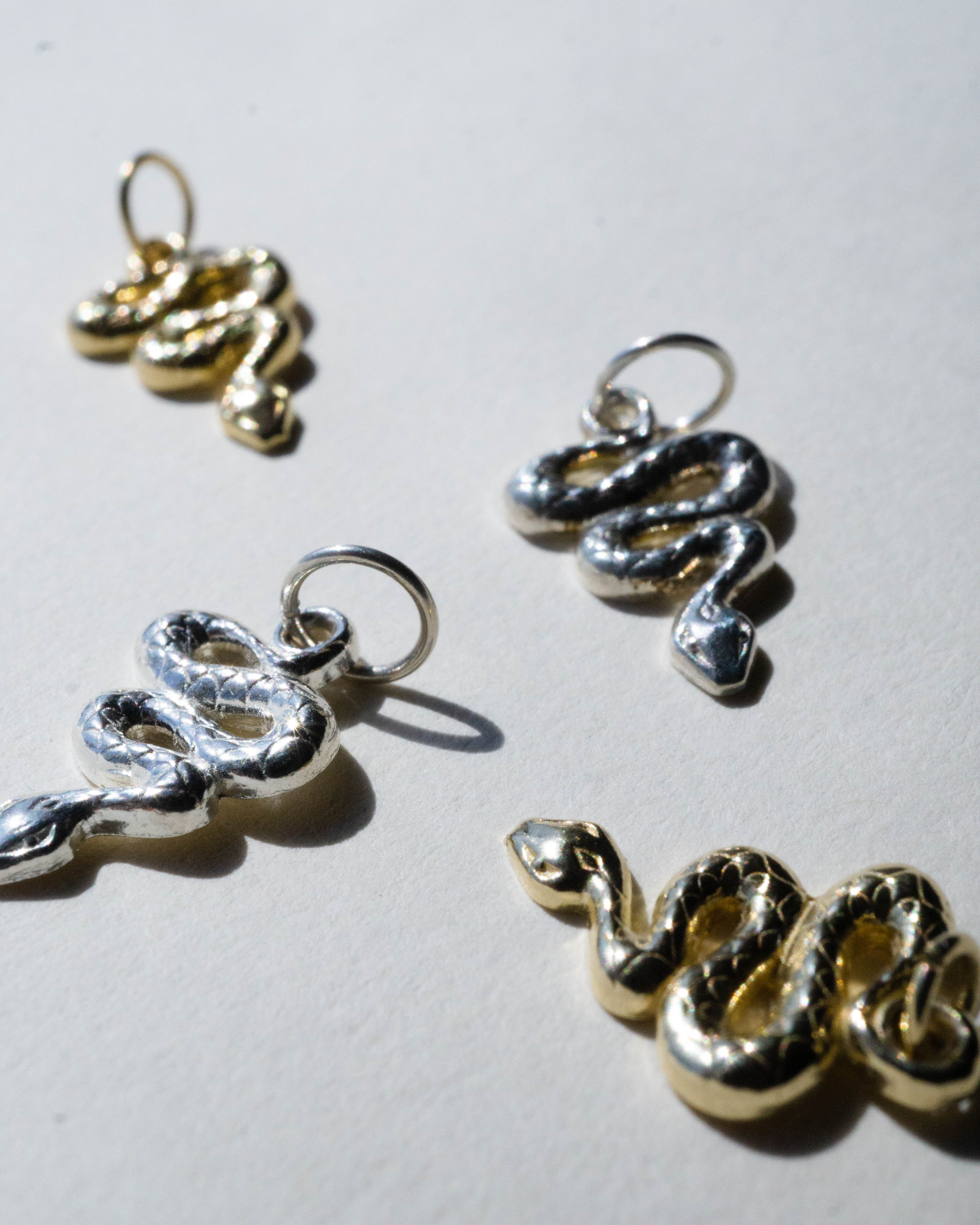 Snake Charm Pendant *made-to-order - Foe & Dear