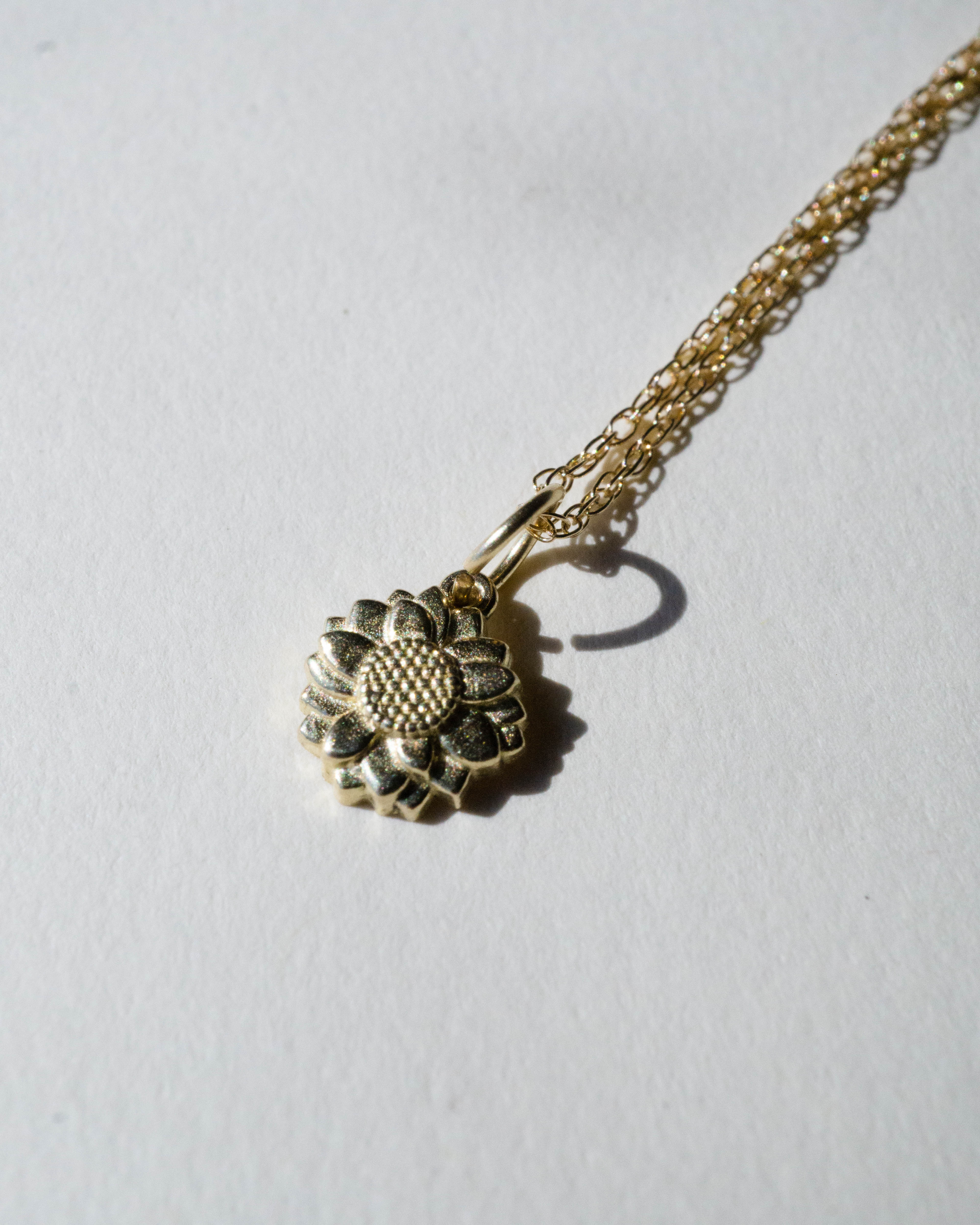 Sunflower Charm Necklace *made-to-order - Foe & Dear