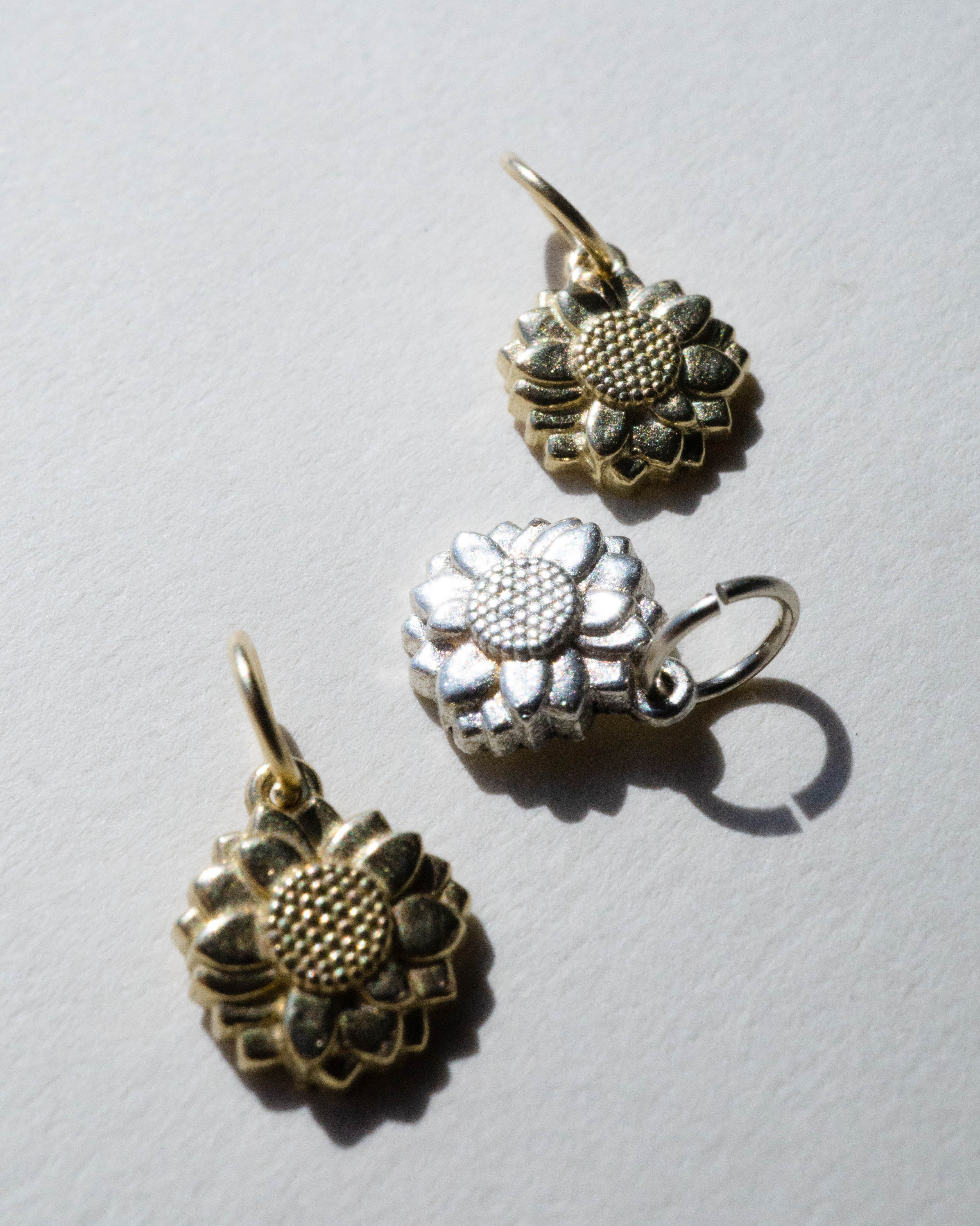 Sunflower Charm Pendant *made-to-order - Foe & Dear