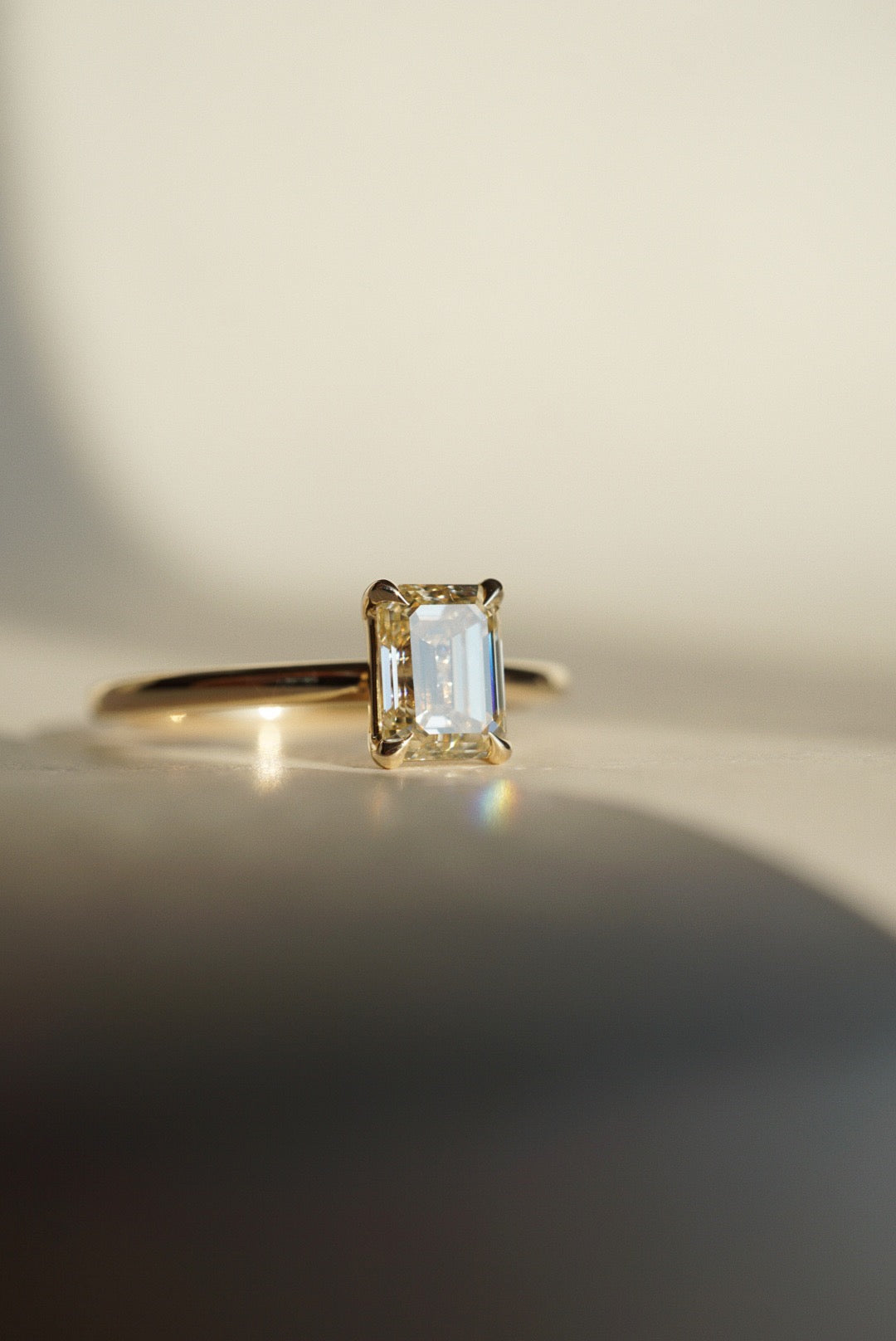 Foe and Dear - *new* Only One Ring - 1.02ct Emerald-cut Champagne Diamond *ready-to-ship