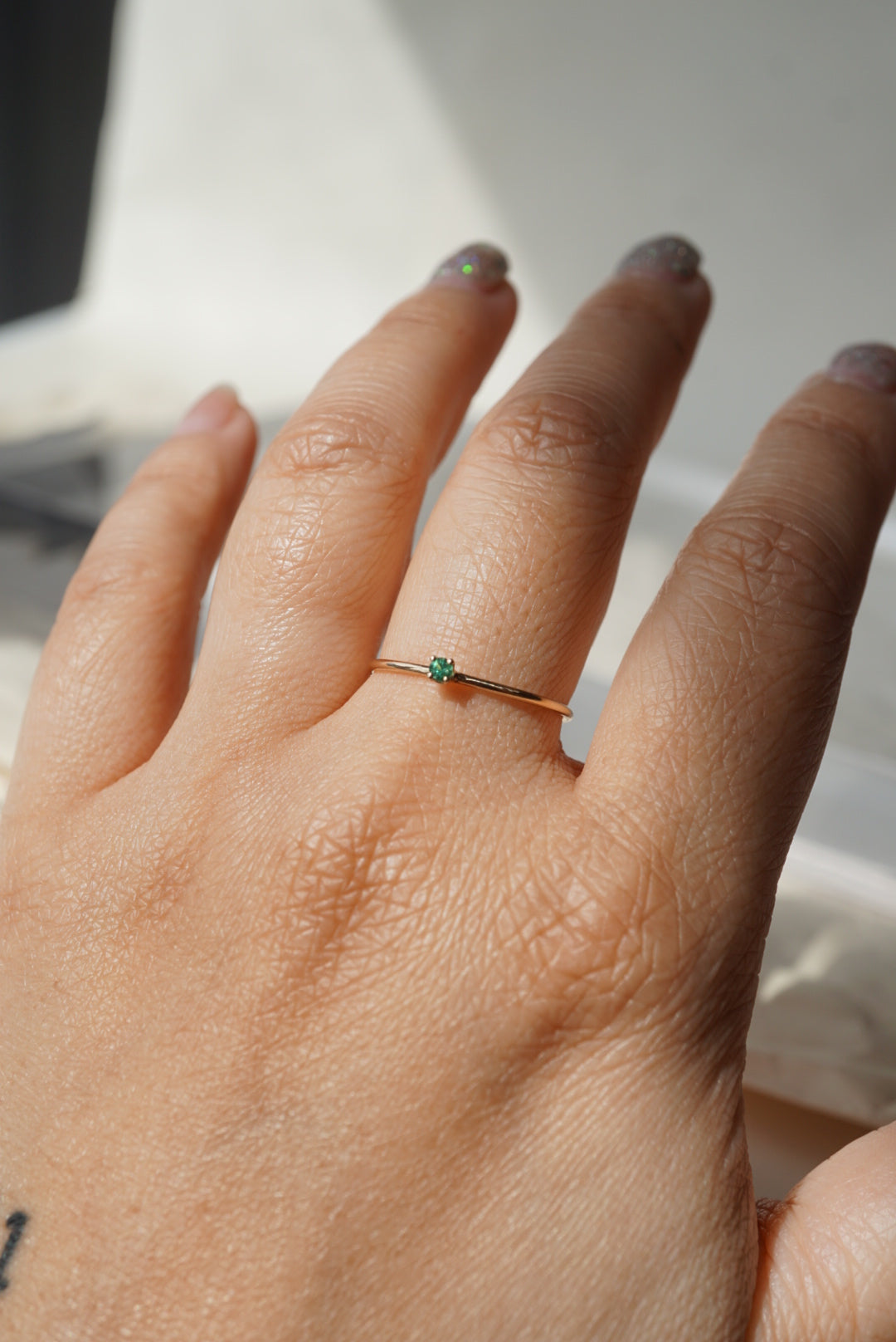Baby Emerald Ring - Foe & Dear