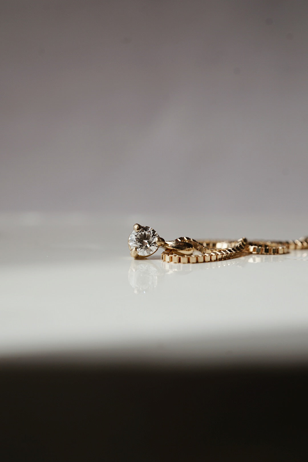 Baby White Diamond Necklace - Foe & Dear