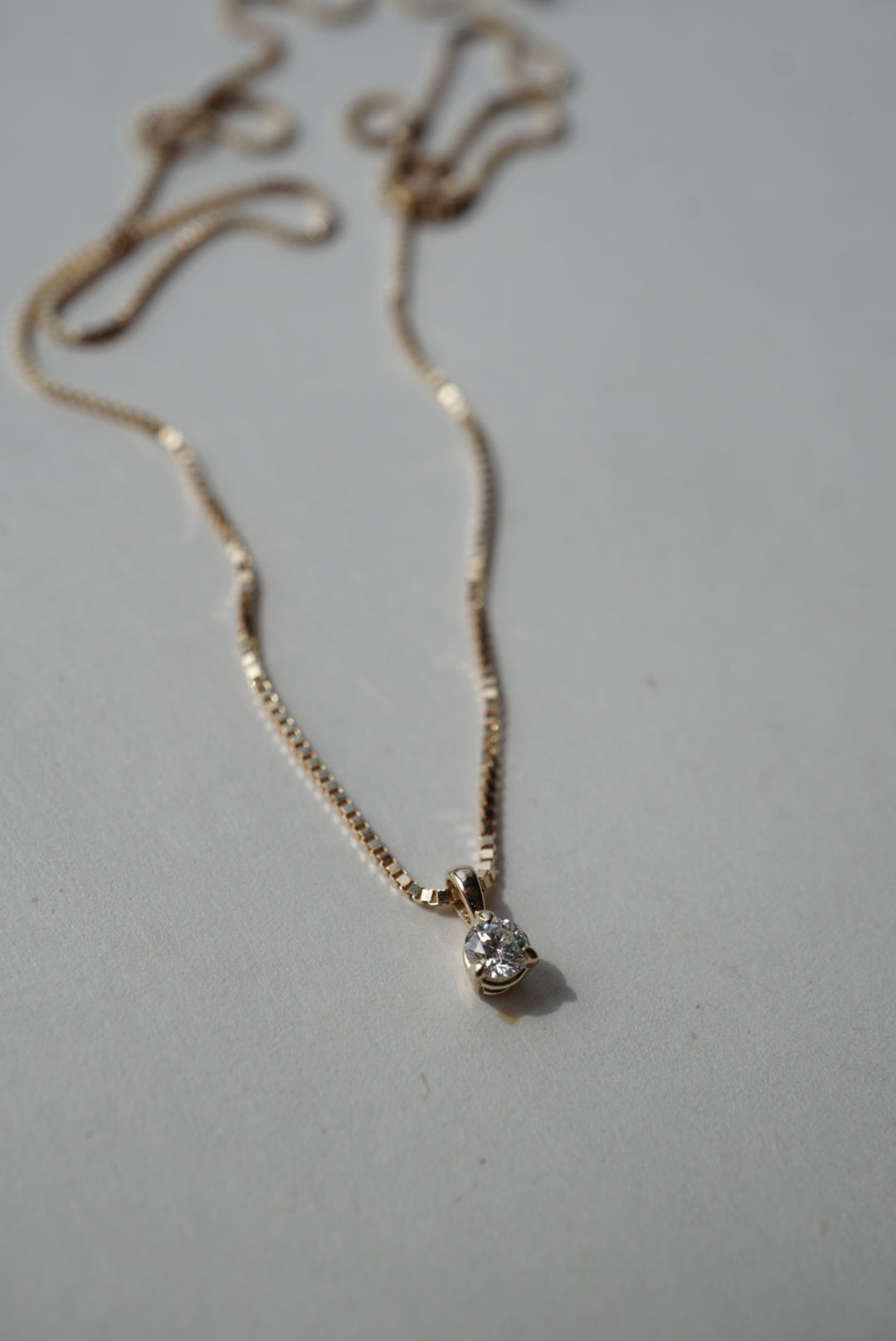 Baby White Diamond Necklace - Foe & Dear