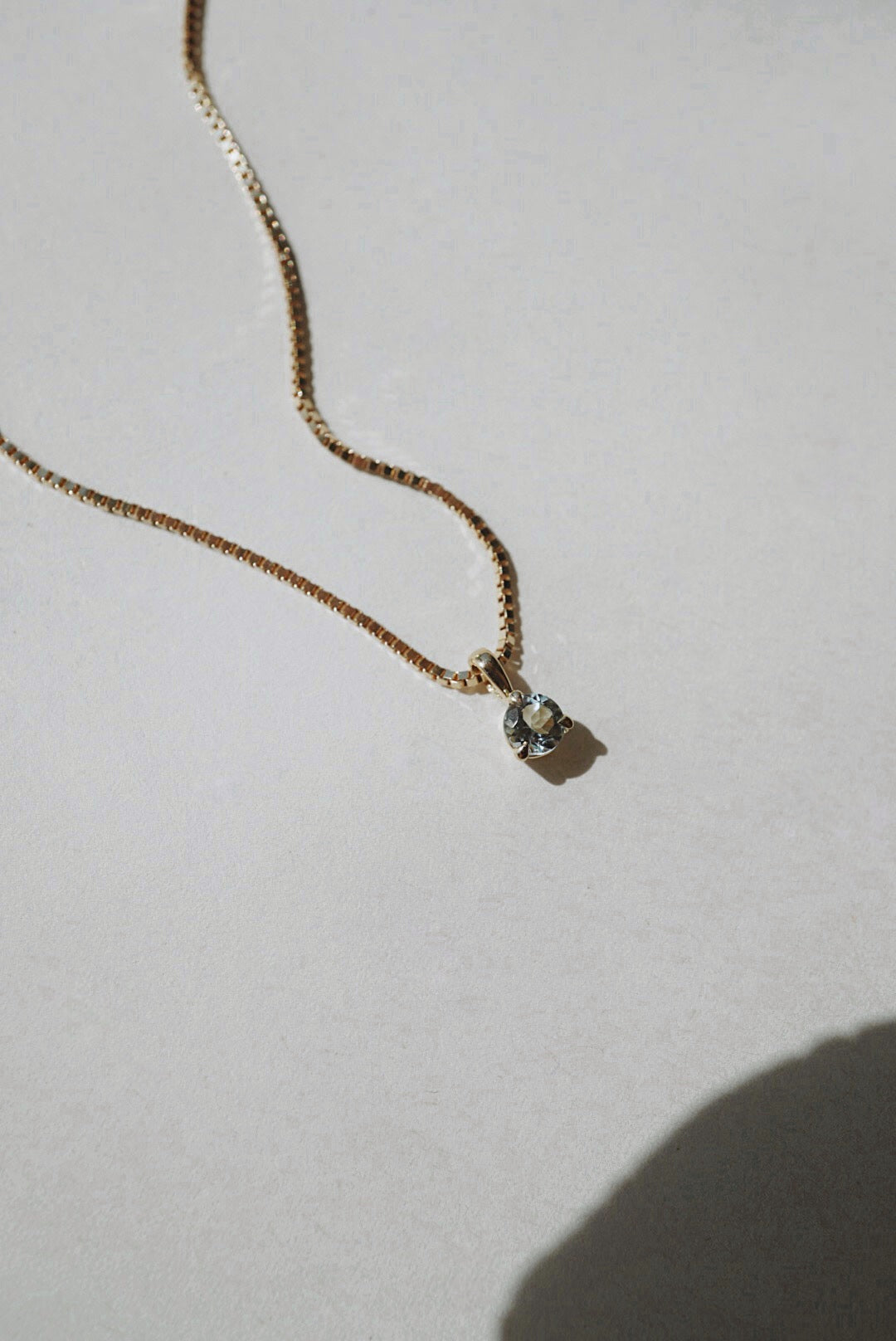 Baby Aquamarine Necklace - Foe & Dear