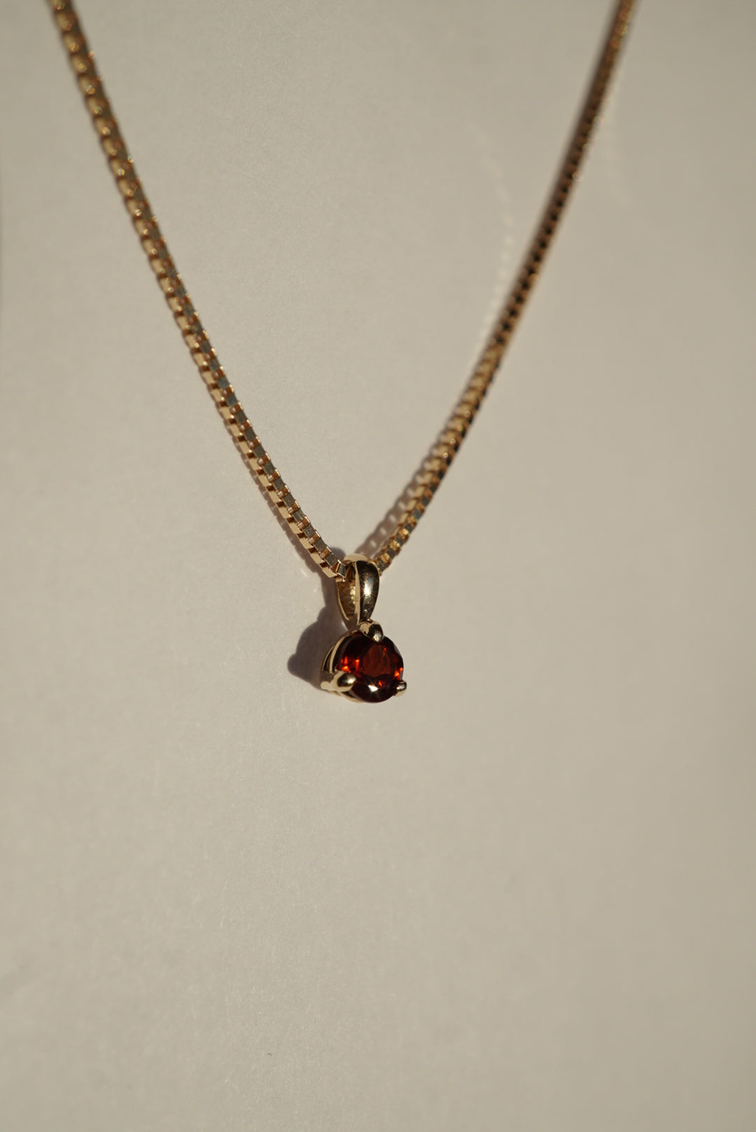 Baby Garnet Necklace - Foe & Dear