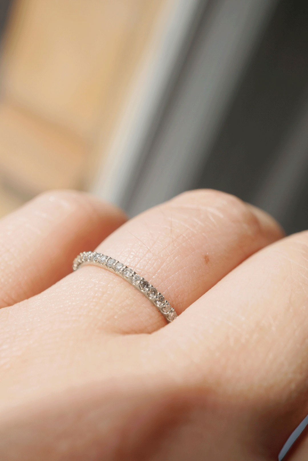 Leilah Ring - Salt and Pepper Diamonds - Foe & Dear