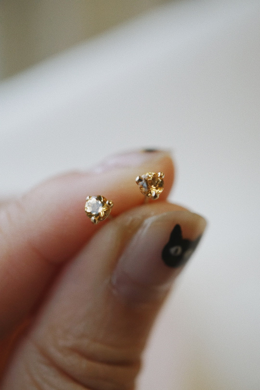 Baby Honey Topaz Studs - Foe & Dear