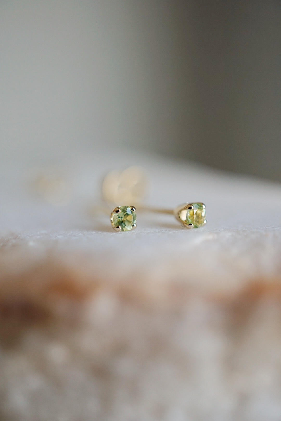 Baby Peridot Studs - Foe & Dear