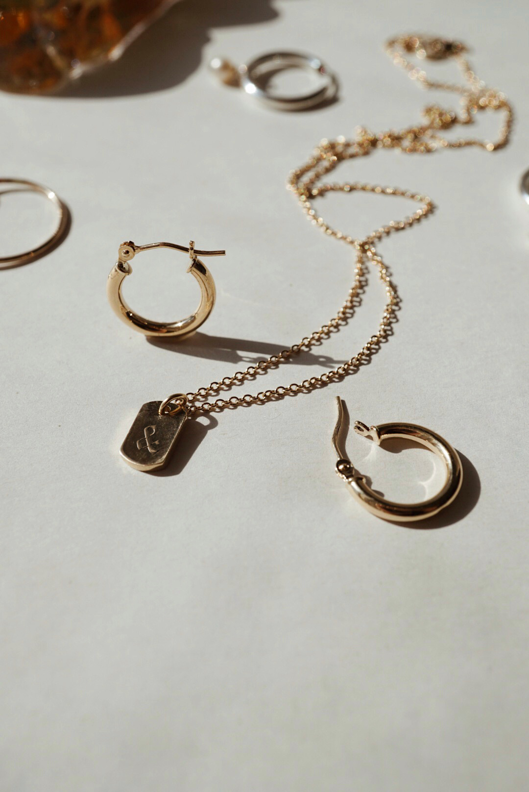 Dog Tag Charm Necklace *made-to-order - Foe & Dear